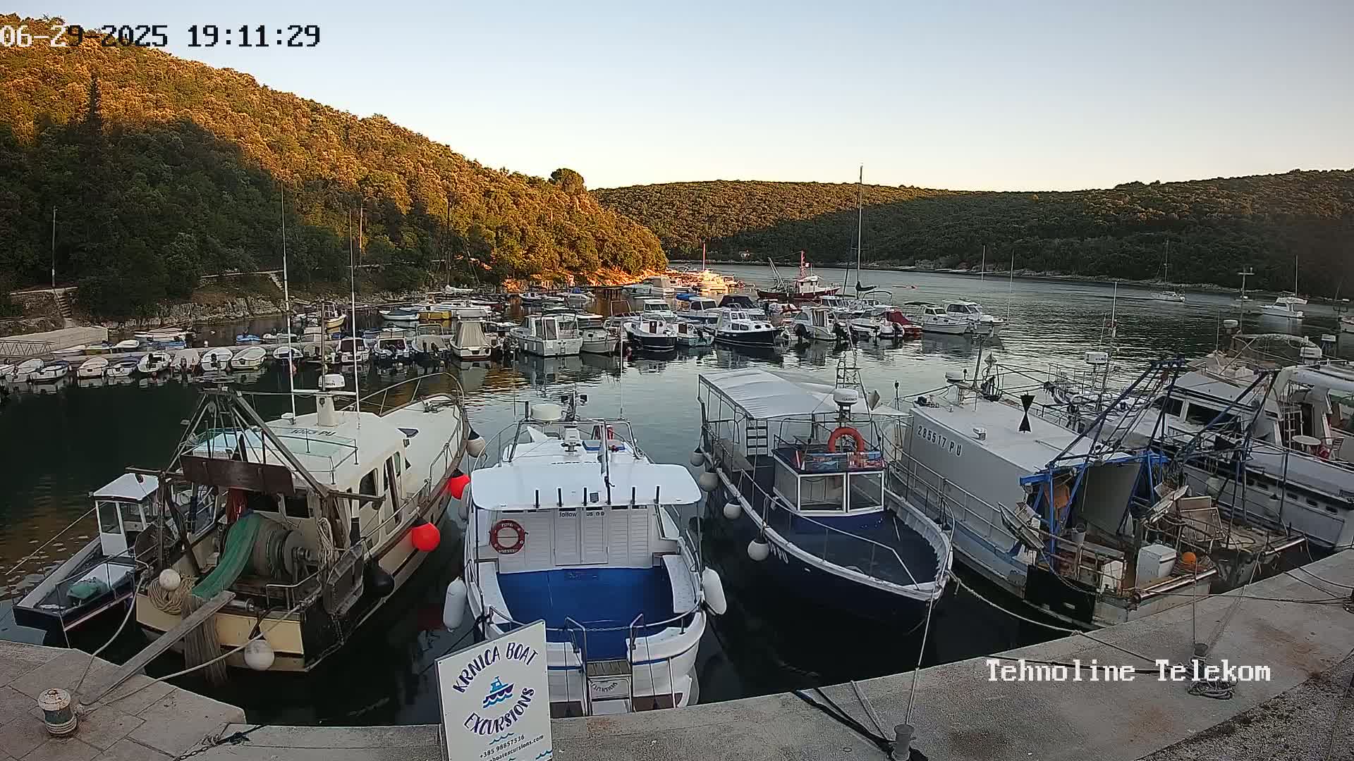 Krnica, Krnicki Porat Marine & Adriatic Coast Live Cam - Krnica, Opcina Marcana, Istria, Croatia