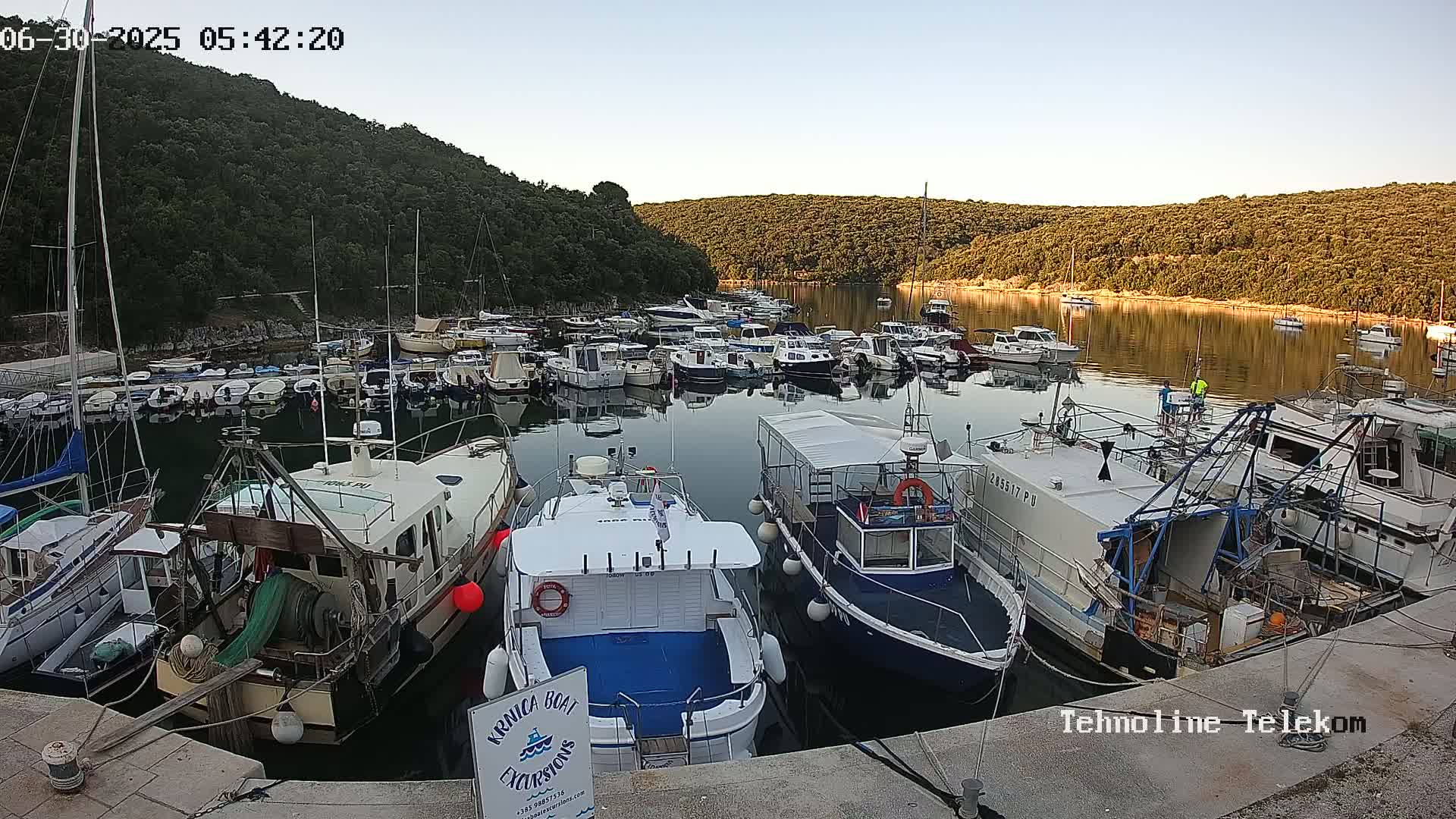 Krnica, Krnicki Porat Marine & Adriatic Coast Live Cam - Krnica, Opcina Marcana, Istria, Croatia