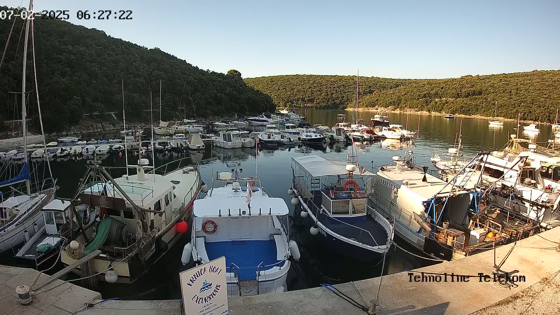 Krnica, Krnicki Porat Marine & Adriatic Coast Live Cam - Krnica, Opcina Marcana, Istria, Croatia