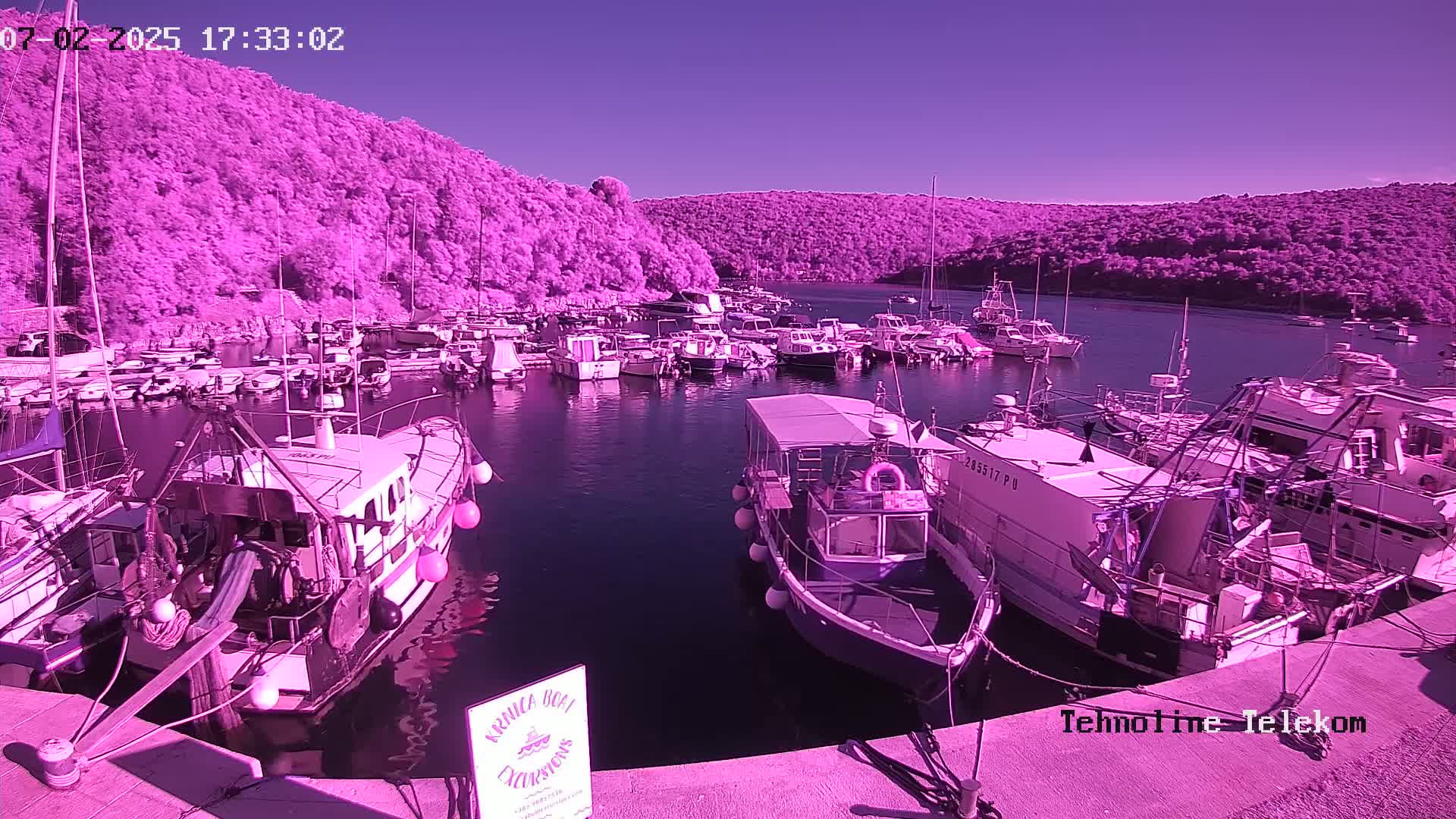Krnica, Krnicki Porat Marine & Adriatic Coast Live Cam - Krnica, Opcina Marcana, Istria, Croatia