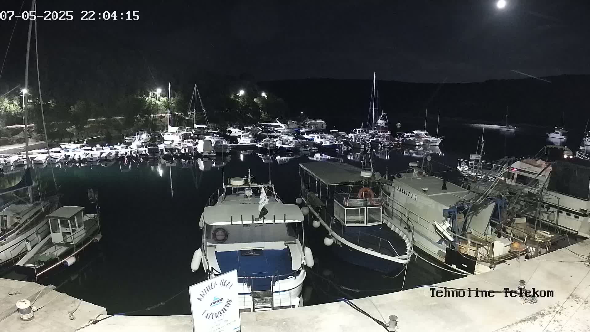 Krnica, Krnicki Porat Marine & Adriatic Coast Live Cam - Krnica, Opcina Marcana, Istria, Croatia