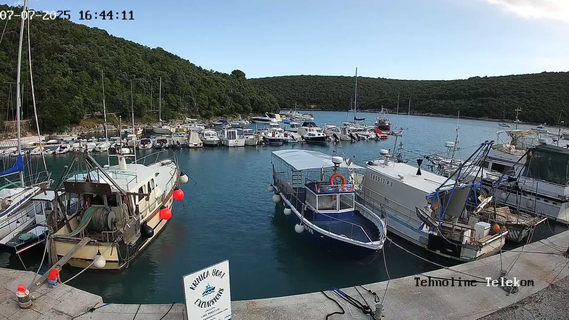 Krnica, Krnicki Porat Marine & Adriatic Coast Live Cam - Krnica, Opcina Marcana, Istria, Croatia