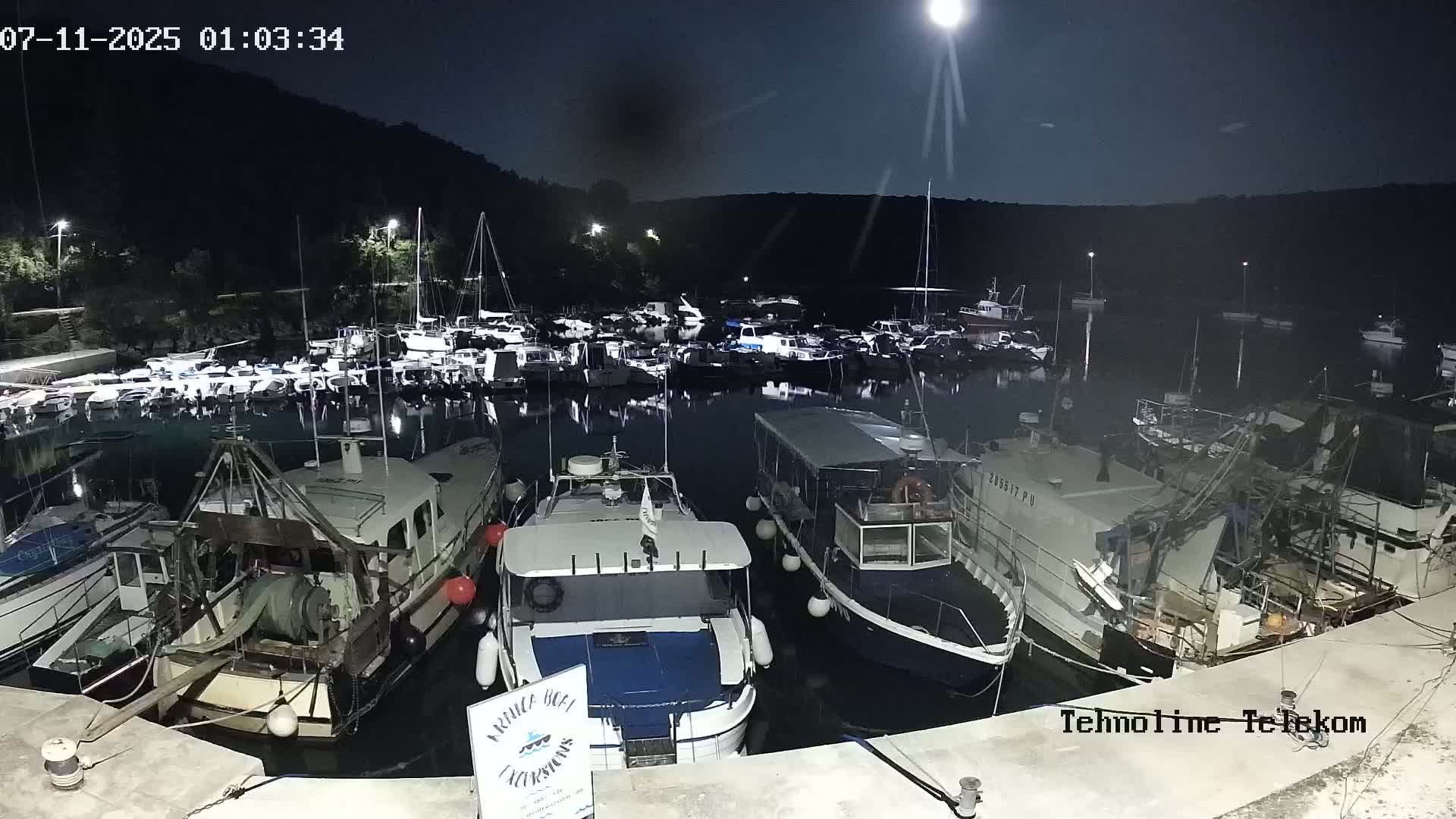 Krnica, Krnicki Porat Marine & Adriatic Coast Live Cam - Krnica, Opcina Marcana, Istria, Croatia