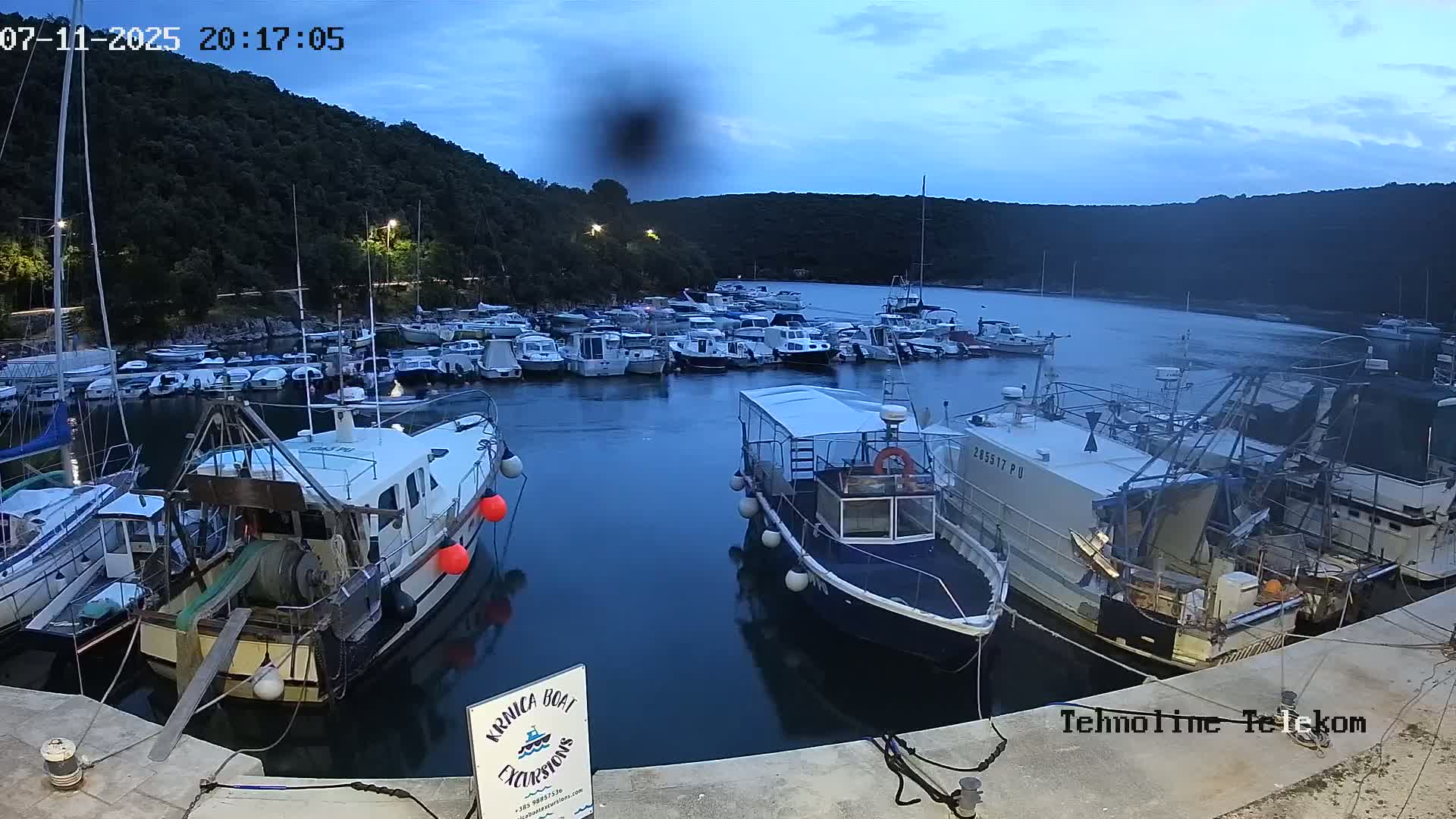 Krnica, Krnicki Porat Marine & Adriatic Coast Live Cam - Krnica, Opcina Marcana, Istria, Croatia