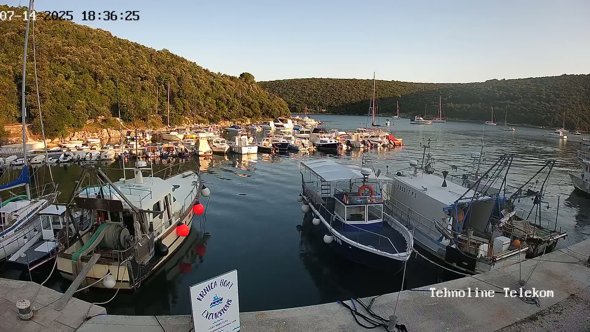 Krnica, Krnicki Porat Marine & Adriatic Coast Live Cam - Krnica, Opcina Marcana, Istria, Croatia