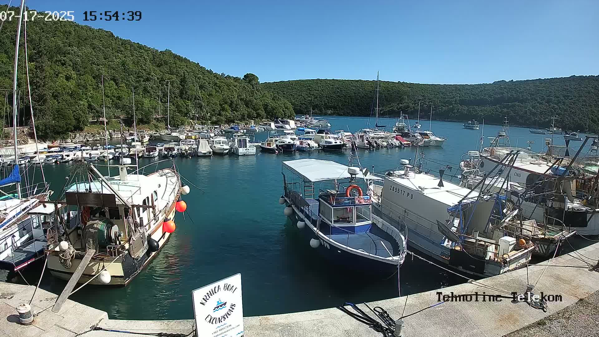 Krnica, Krnicki Porat Marine & Adriatic Coast Live Cam - Krnica, Opcina Marcana, Istria, Croatia