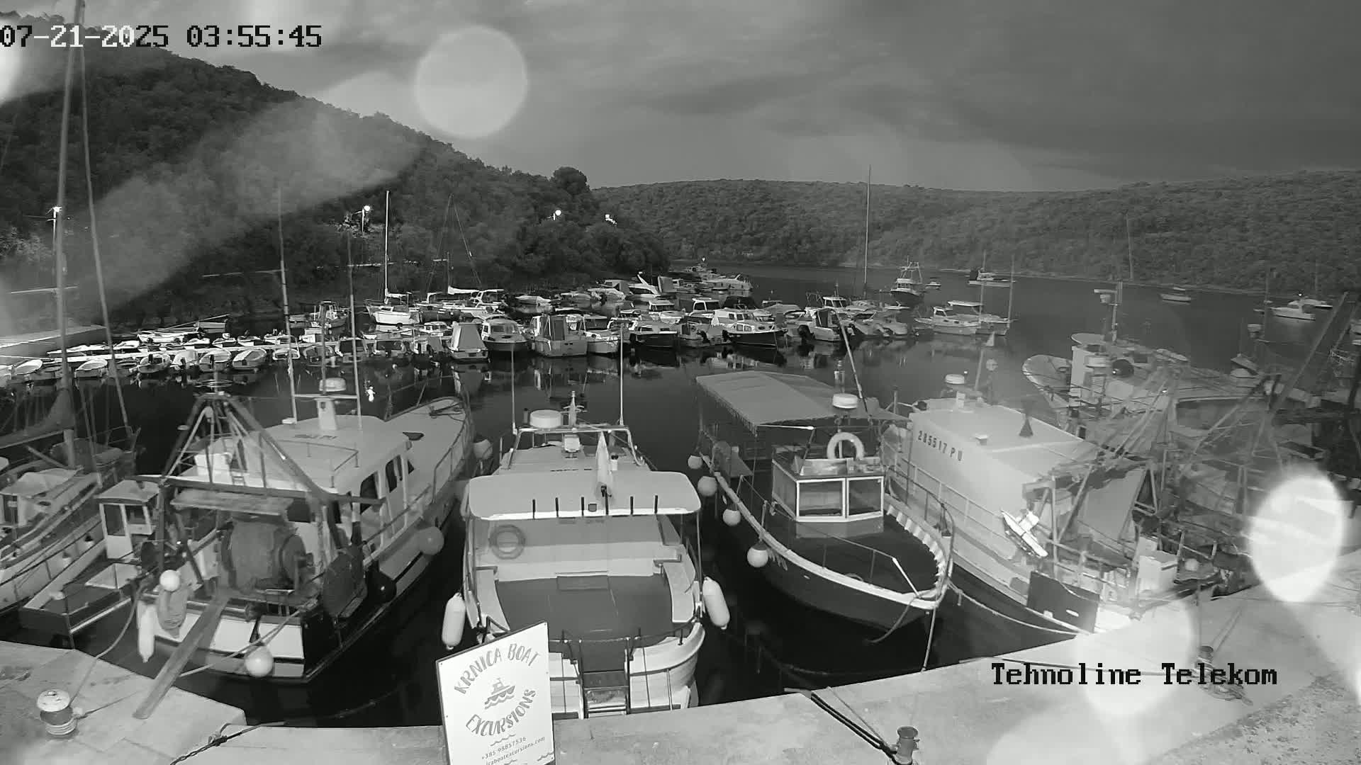 Krnica, Krnicki Porat Marine & Adriatic Coast Live Cam - Krnica, Opcina Marcana, Istria, Croatia