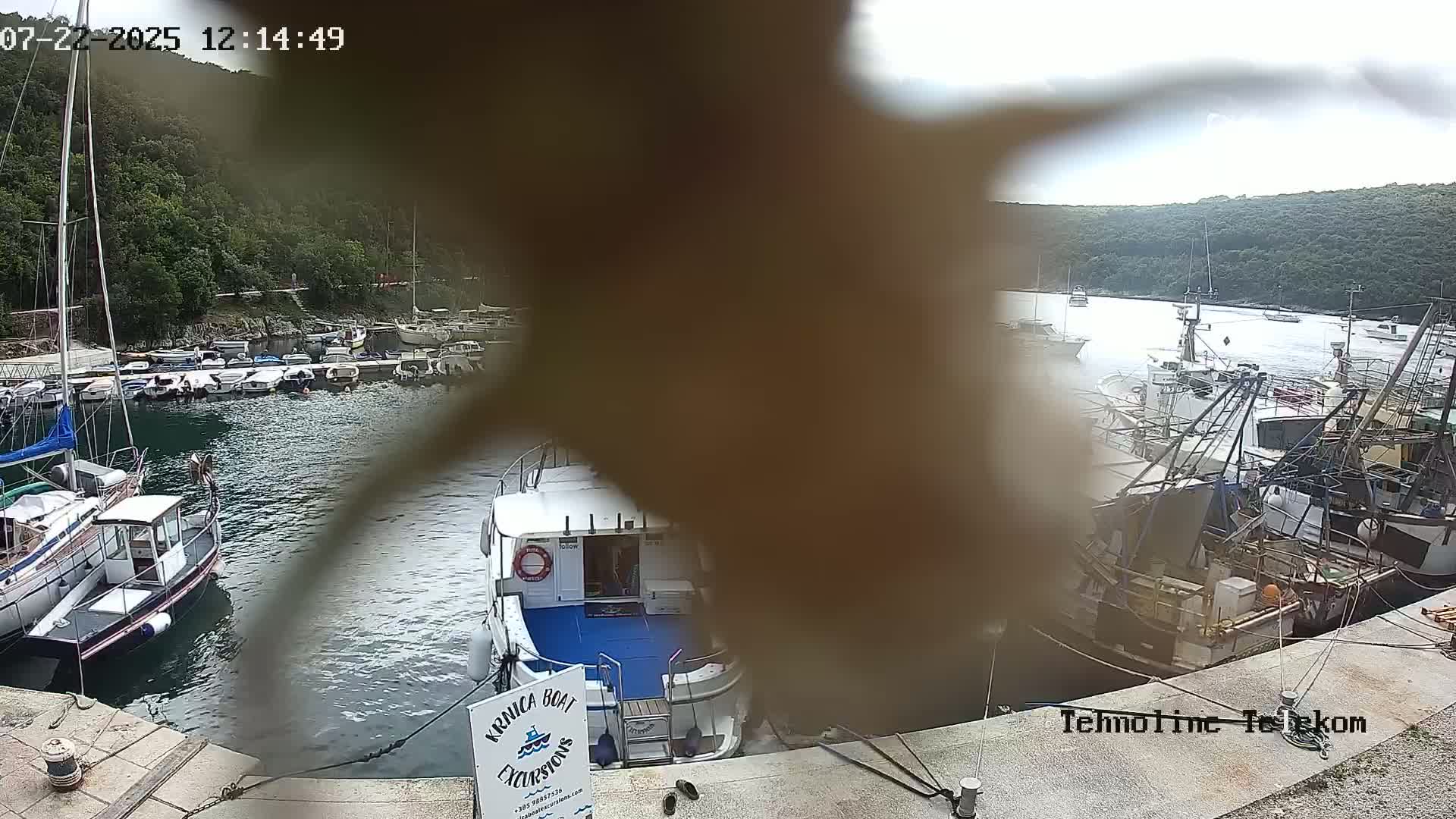 Krnica, Krnicki Porat Marine & Adriatic Coast Live Cam - Krnica, Opcina Marcana, Istria, Croatia