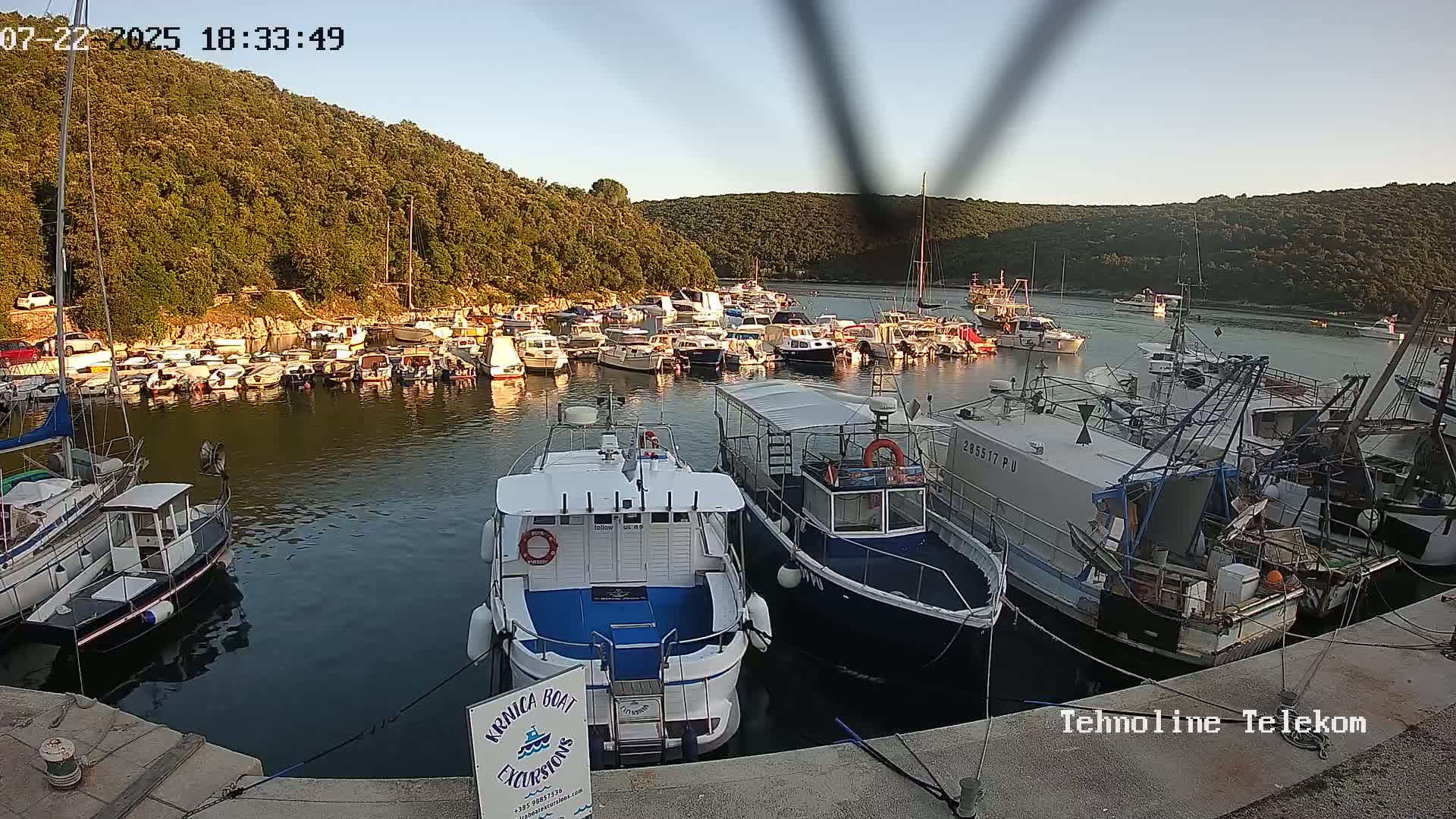Krnica, Krnicki Porat Marine & Adriatic Coast Live Cam - Krnica, Opcina Marcana, Istria, Croatia