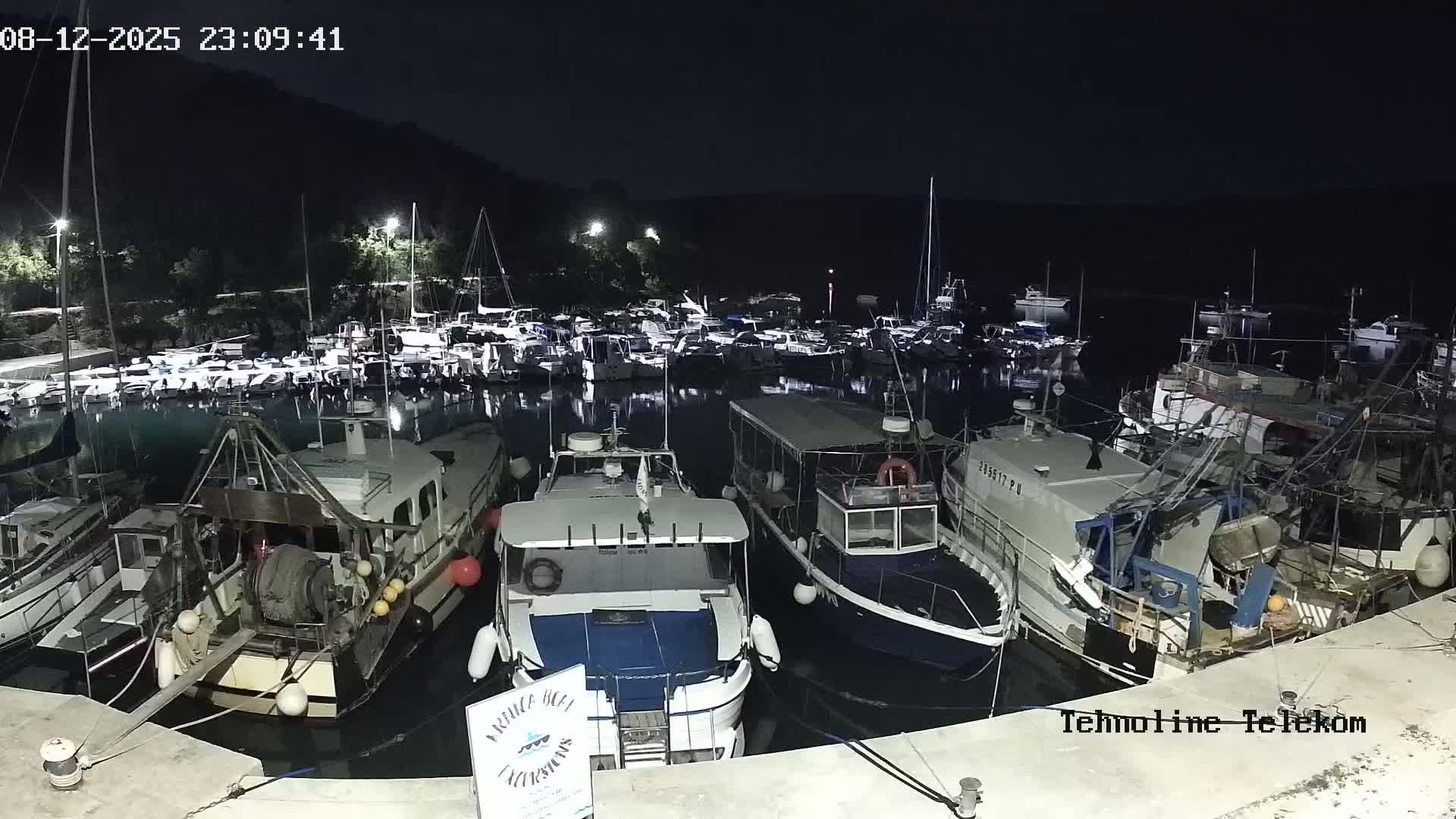 Krnica, Krnicki Porat Marine & Adriatic Coast Live Cam - Krnica, Opcina Marcana, Istria, Croatia