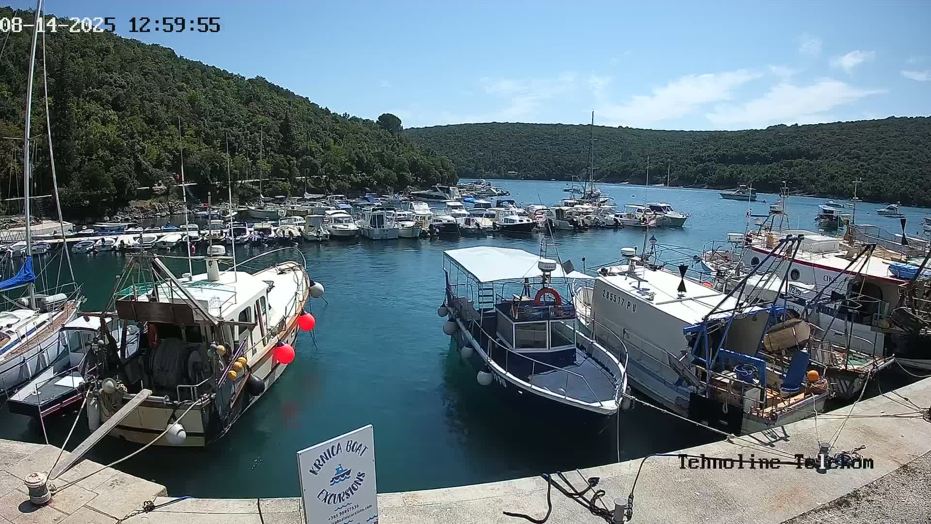Krnica, Krnicki Porat Marine & Adriatic Coast Live Cam - Krnica, Opcina Marcana, Istria, Croatia