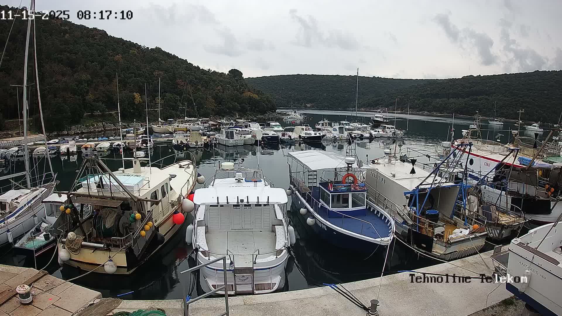 Krnica, Krnicki Porat Marine & Adriatic Coast Live Cam - Krnica, Opcina Marcana, Istria, Croatia