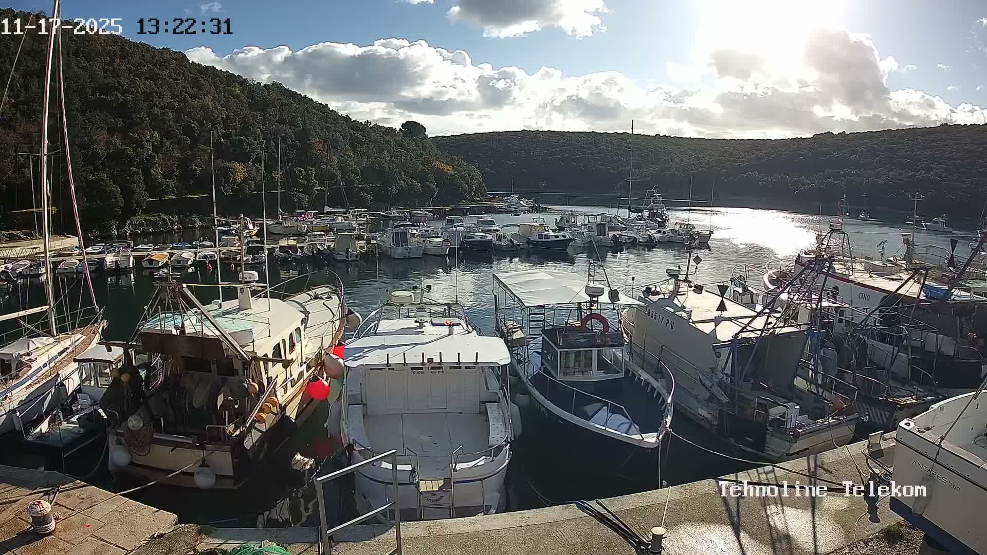 Krnica, Krnicki Porat Marine & Adriatic Coast Live Cam - Krnica, Opcina Marcana, Istria, Croatia