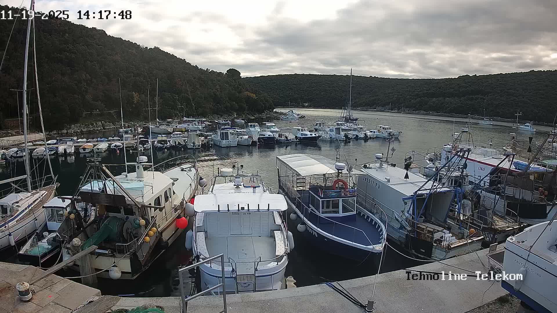 Krnica, Krnicki Porat Marine & Adriatic Coast Live Cam - Krnica, Opcina Marcana, Istria, Croatia