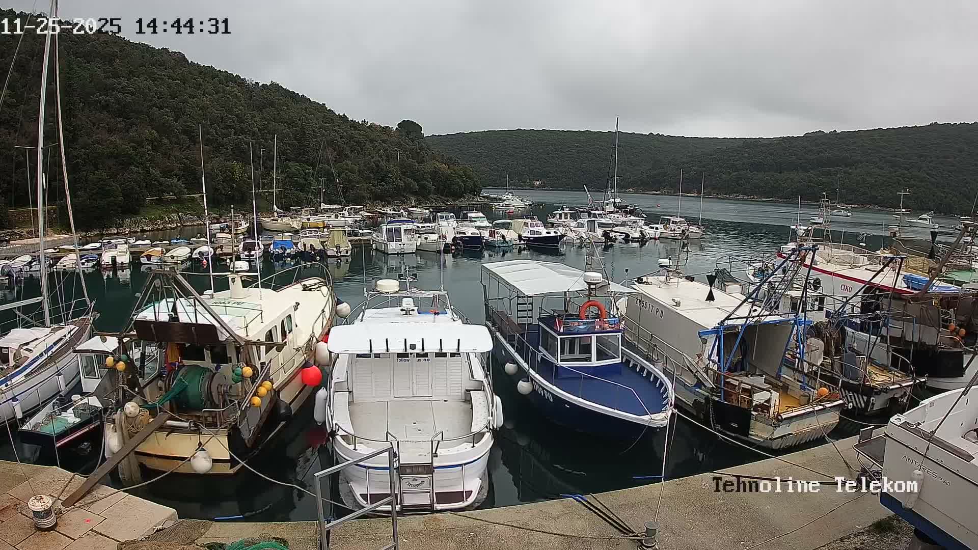 Krnica, Krnicki Porat Marine & Adriatic Coast Live Cam - Krnica, Opcina Marcana, Istria, Croatia