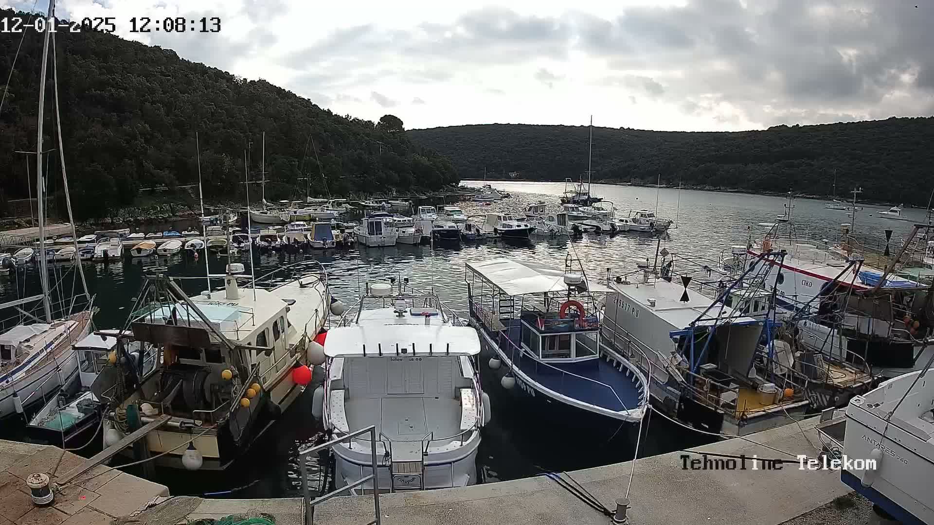 Krnica, Krnicki Porat Marine & Adriatic Coast Live Cam - Krnica, Opcina Marcana, Istria, Croatia
