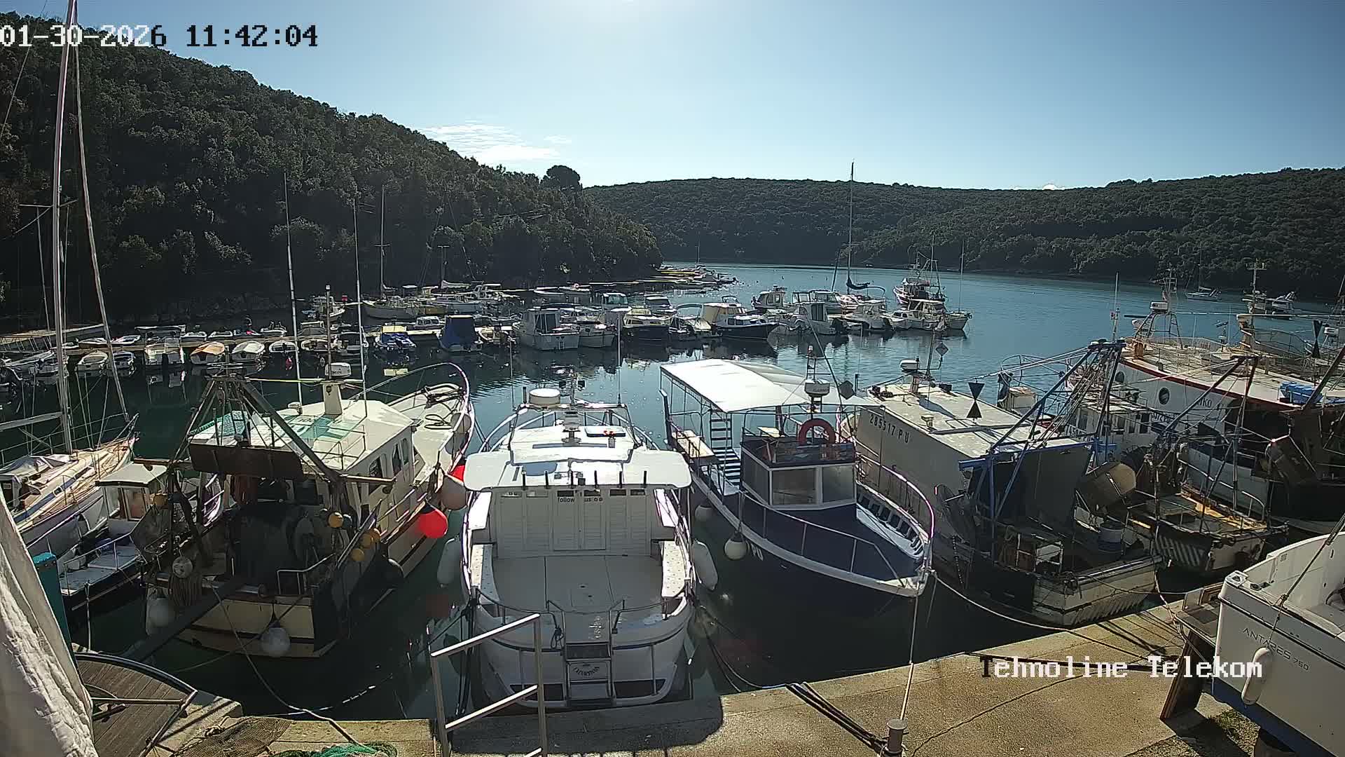 Krnica, Krnicki Porat Marine & Adriatic Coast Live Cam - Krnica, Opcina Marcana, Istria, Croatia