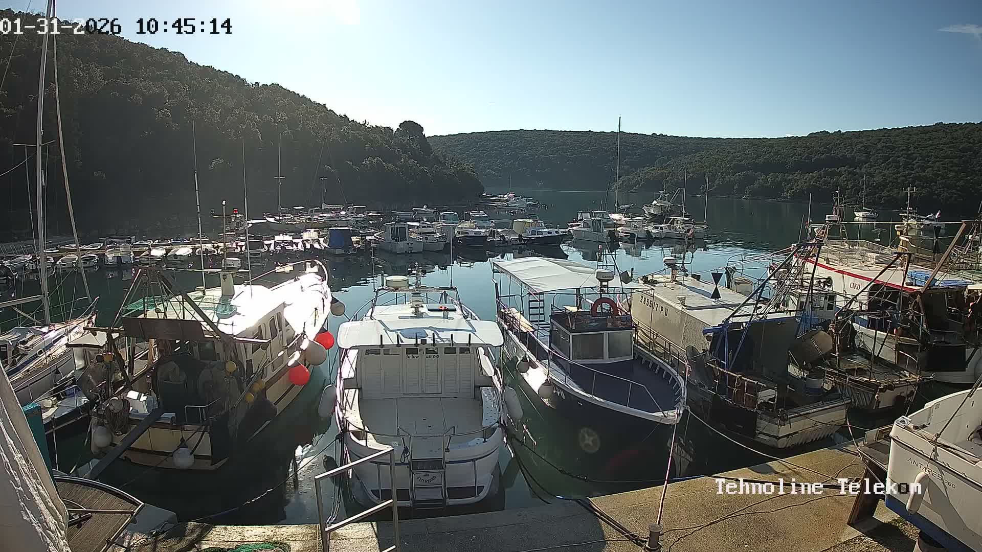Krnica, Krnicki Porat Marine & Adriatic Coast Live Cam - Krnica, Opcina Marcana, Istria, Croatia