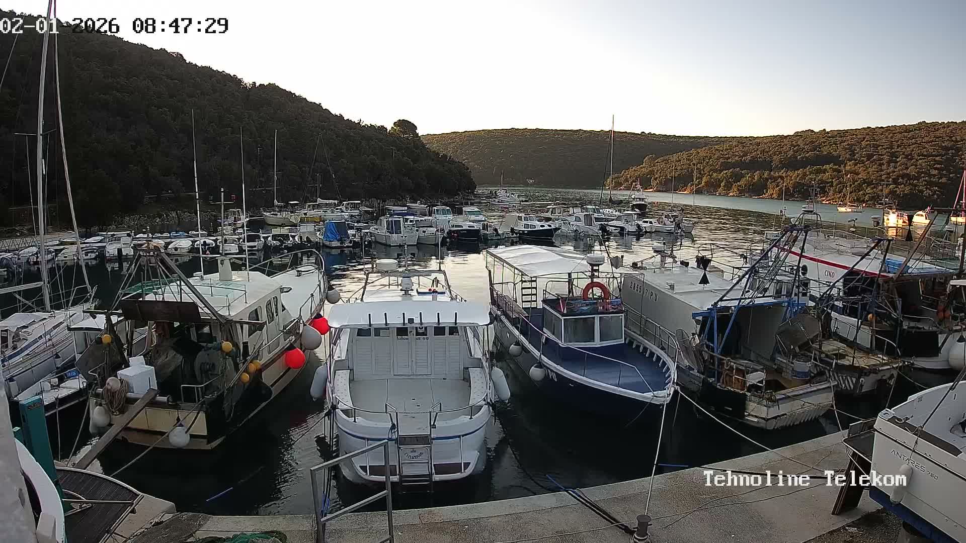 Krnica, Krnicki Porat Marine & Adriatic Coast Live Cam - Krnica, Opcina Marcana, Istria, Croatia