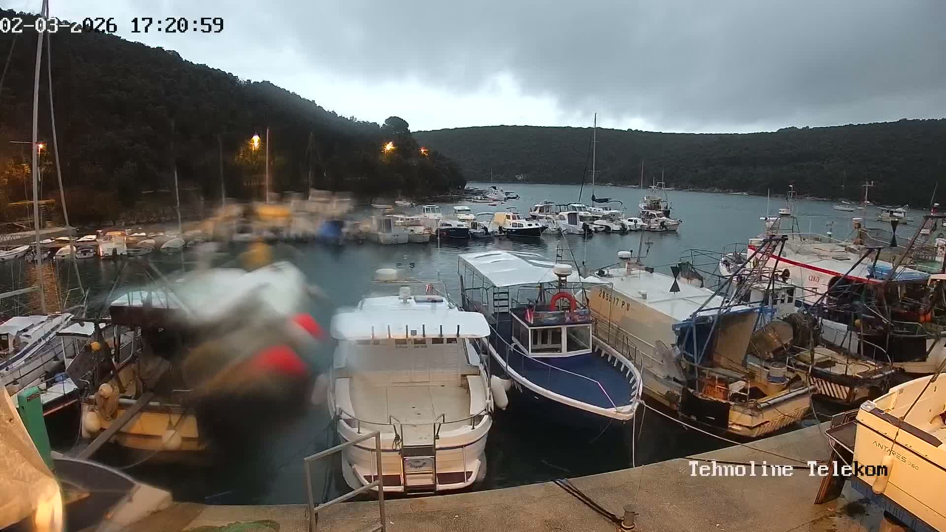 Krnica, Krnicki Porat Marine & Adriatic Coast Live Cam - Krnica, Opcina Marcana, Istria, Croatia