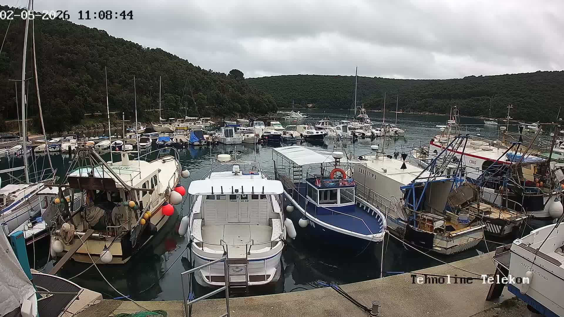 Krnica, Krnicki Porat Marine & Adriatic Coast Live Cam - Krnica, Opcina Marcana, Istria, Croatia