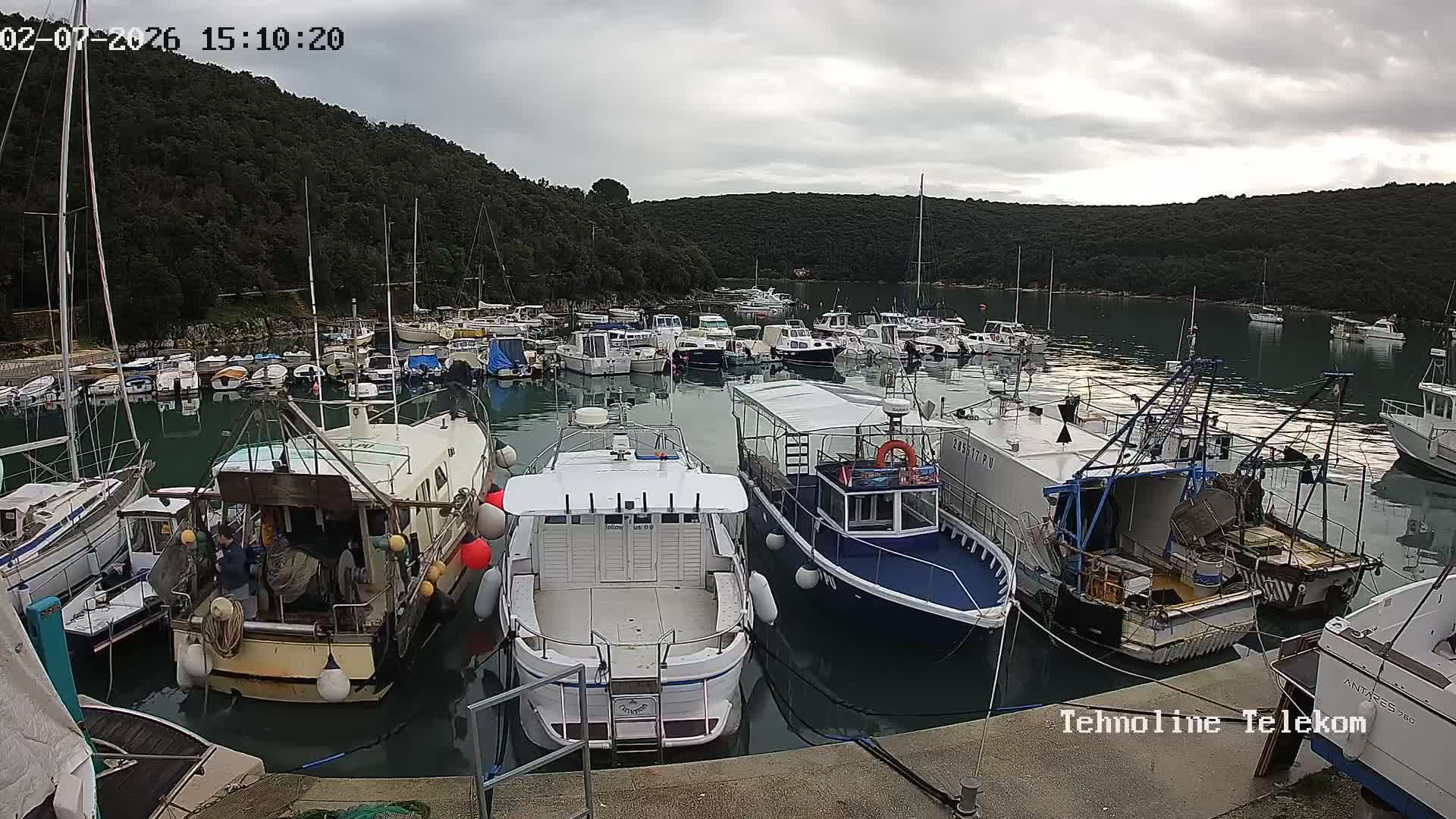 Krnica, Krnicki Porat Marine & Adriatic Coast Live Cam - Krnica, Opcina Marcana, Istria, Croatia