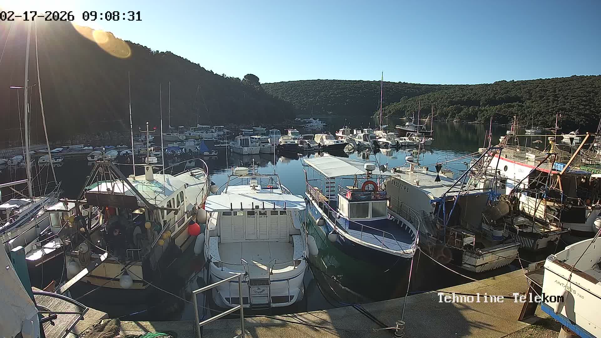 Krnica, Krnicki Porat Marine & Adriatic Coast Live Cam - Krnica, Opcina Marcana, Istria, Croatia
