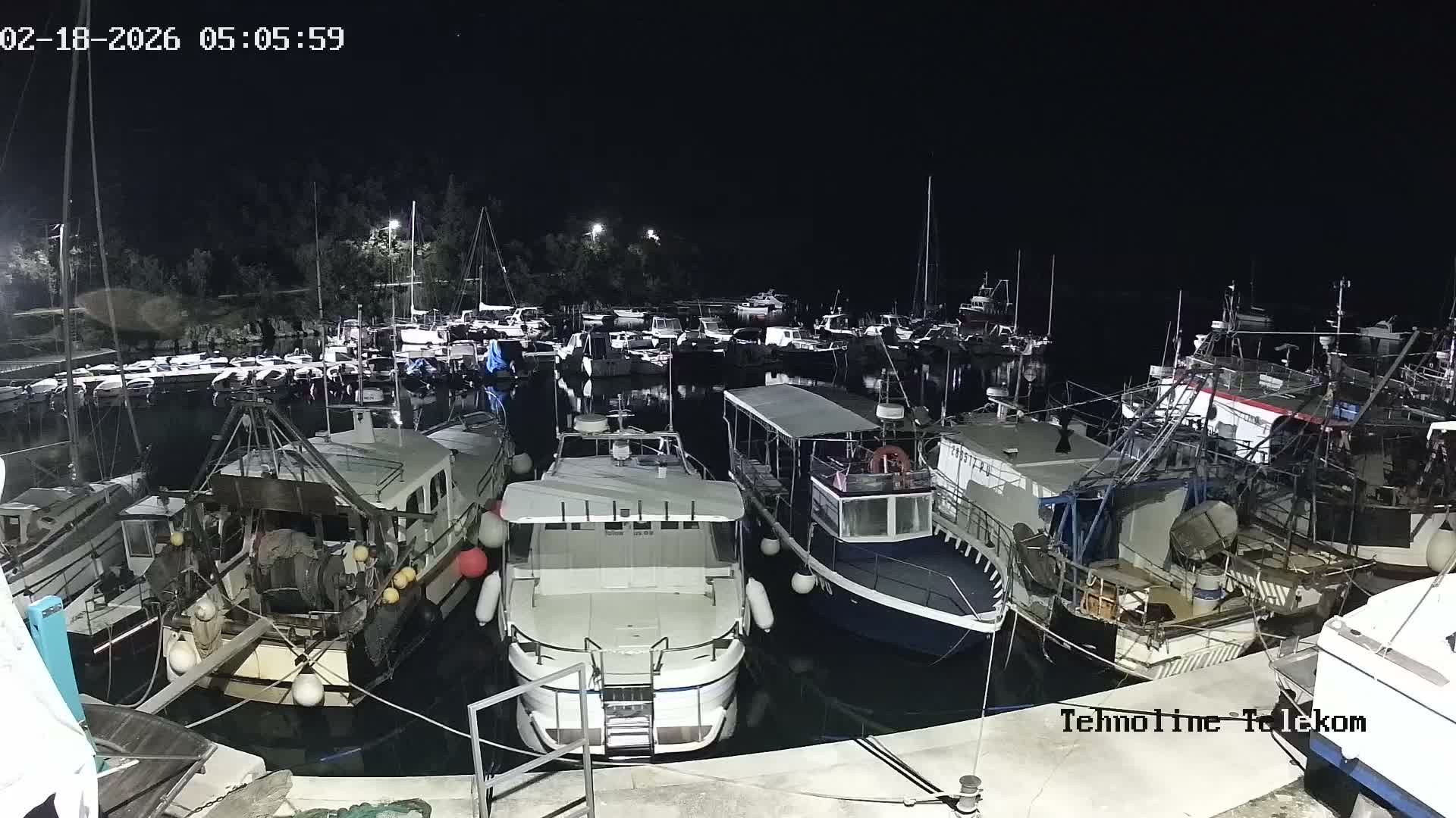 Krnica, Krnicki Porat Marine & Adriatic Coast Live Cam - Krnica, Opcina Marcana, Istria, Croatia
