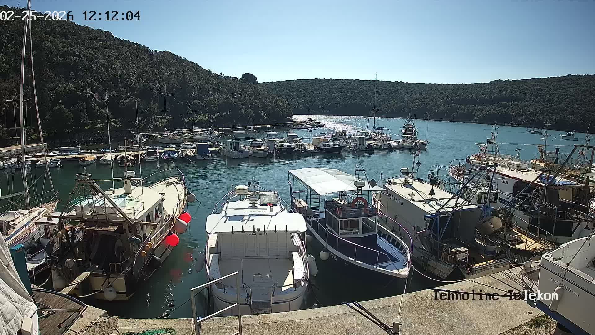 Krnica, Krnicki Porat Marine & Adriatic Coast Live Cam - Krnica, Opcina Marcana, Istria, Croatia