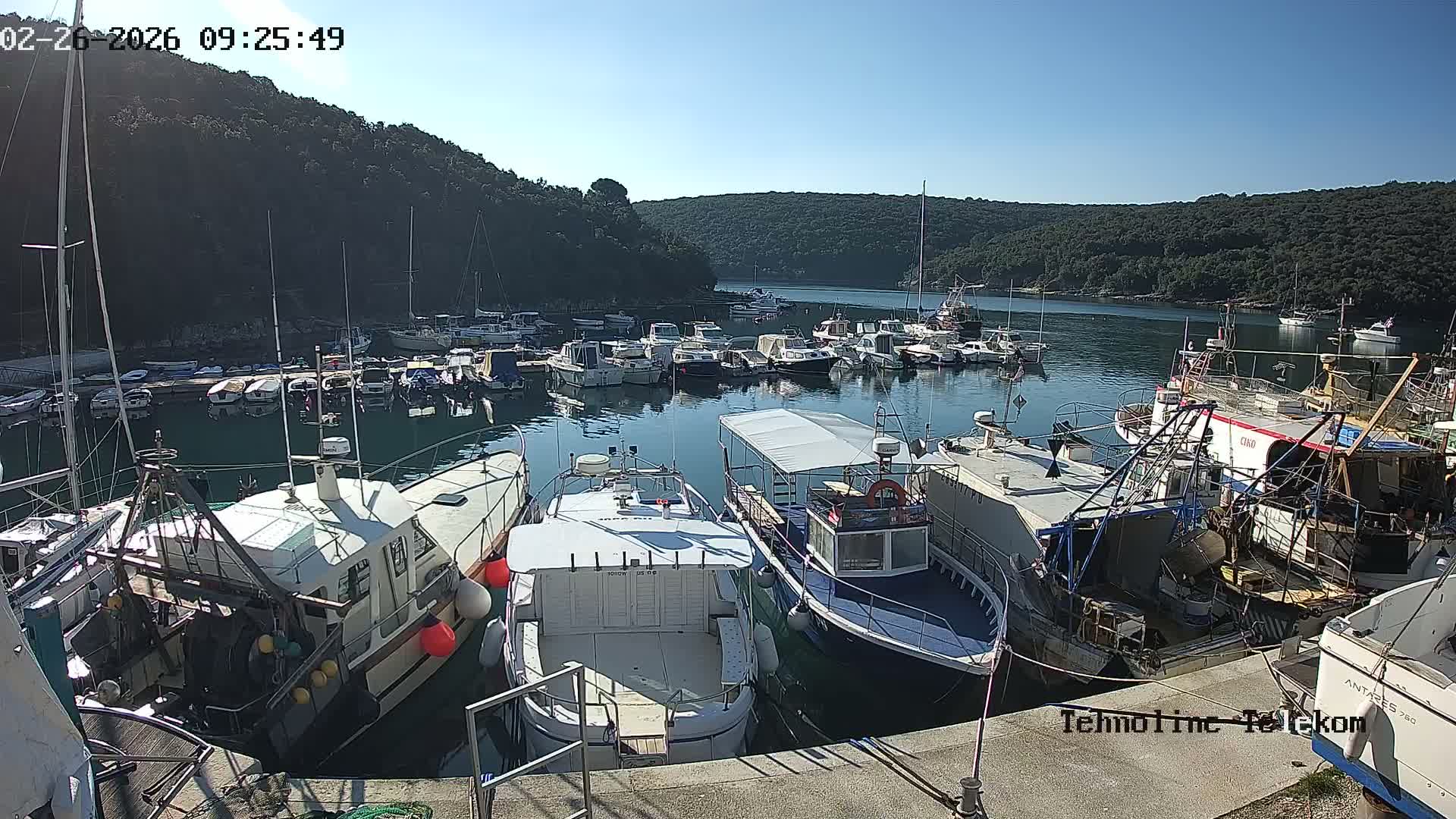 Krnica, Krnicki Porat Marine & Adriatic Coast Live Cam - Krnica, Opcina Marcana, Istria, Croatia