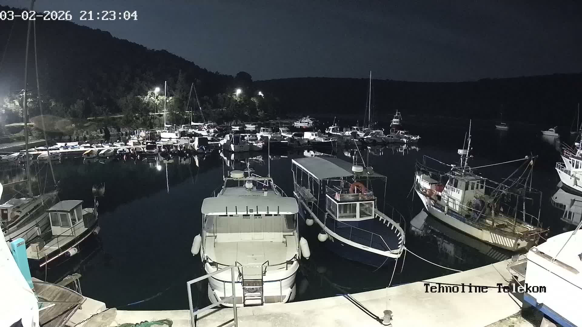 Krnica, Krnicki Porat Marine & Adriatic Coast Live Cam - Krnica, Opcina Marcana, Istria, Croatia