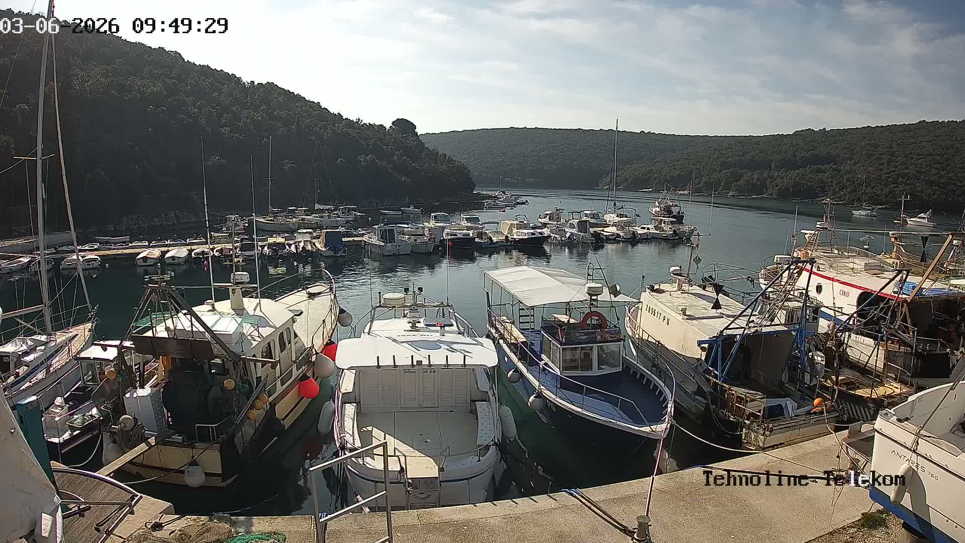 Krnica, Krnicki Porat Marine & Adriatic Coast Live Cam - Krnica, Opcina Marcana, Istria, Croatia