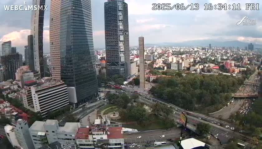 Ciudad de Mexico City - Miguel Hidalgo Castillo de Chapultepec Castle & Park Skylne Live Cam - Miguel Hidalgo, Ciudad de Mexico, Mexico 