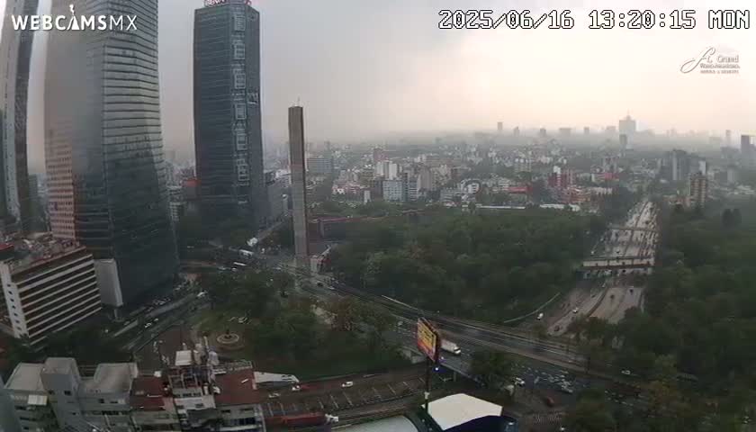 Ciudad de Mexico City - Miguel Hidalgo Castillo de Chapultepec Castle & Park Skylne Live Cam - Miguel Hidalgo, Ciudad de Mexico, Mexico 
