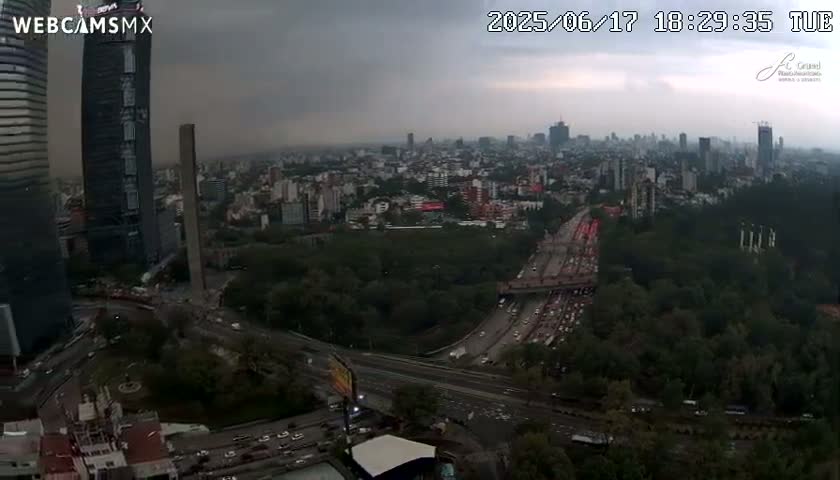 Ciudad de Mexico City - Miguel Hidalgo Castillo de Chapultepec Castle & Park Skylne Live Cam - Miguel Hidalgo, Ciudad de Mexico, Mexico 