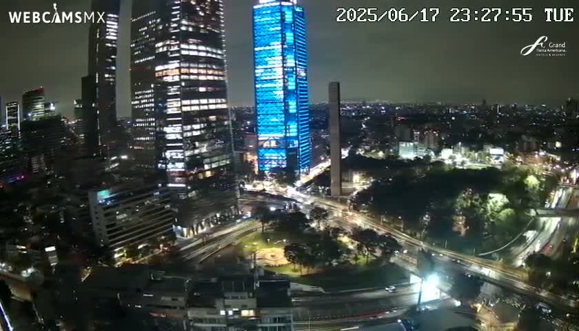 Ciudad de Mexico City - Miguel Hidalgo Castillo de Chapultepec Castle & Park Skylne Live Cam - Miguel Hidalgo, Ciudad de Mexico, Mexico 