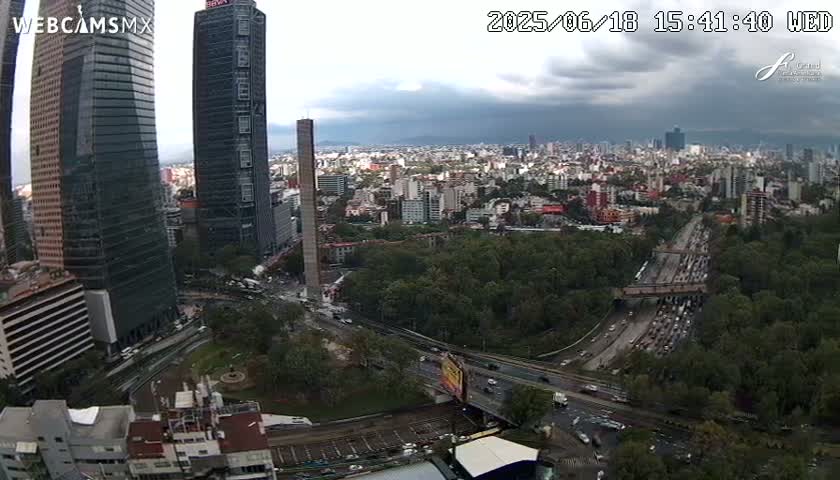 Ciudad de Mexico City - Miguel Hidalgo Castillo de Chapultepec Castle & Park Skylne Live Cam - Miguel Hidalgo, Ciudad de Mexico, Mexico 
