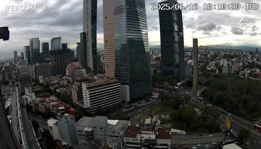Ciudad de Mexico City - Miguel Hidalgo Castillo de Chapultepec Castle & Park Skylne Live Cam - Miguel Hidalgo, Ciudad de Mexico, Mexico 