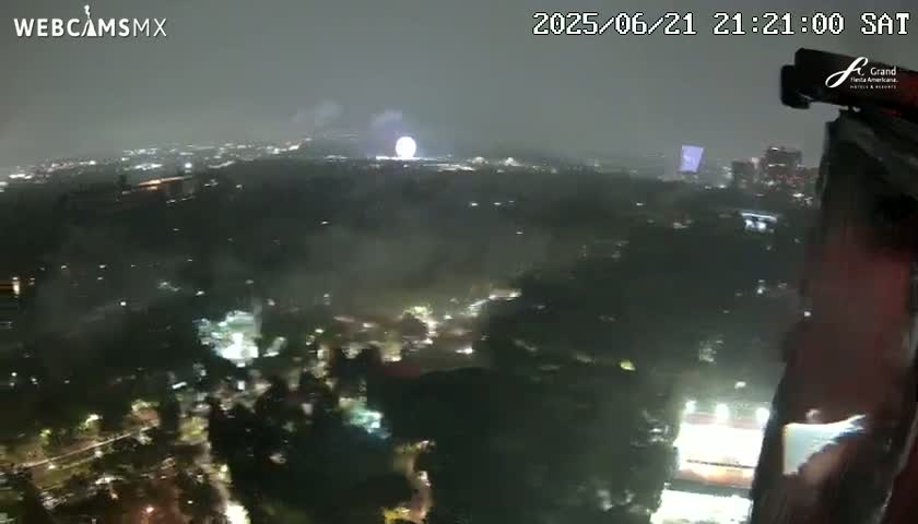 Ciudad de Mexico City - Miguel Hidalgo Castillo de Chapultepec Castle & Park Skylne Live Cam - Miguel Hidalgo, Ciudad de Mexico, Mexico 