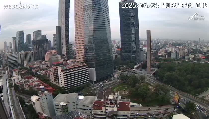 Ciudad de Mexico City - Miguel Hidalgo Castillo de Chapultepec Castle & Park Skylne Live Cam - Miguel Hidalgo, Ciudad de Mexico, Mexico 