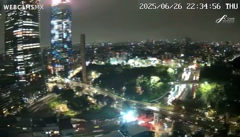 Ciudad de Mexico City - Miguel Hidalgo Castillo de Chapultepec Castle & Park Skylne Live Cam - Miguel Hidalgo, Ciudad de Mexico, Mexico 