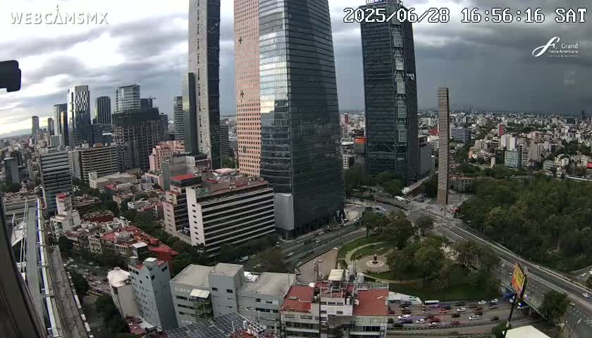 Ciudad de Mexico City - Miguel Hidalgo Castillo de Chapultepec Castle & Park Skylne Live Cam - Miguel Hidalgo, Ciudad de Mexico, Mexico 