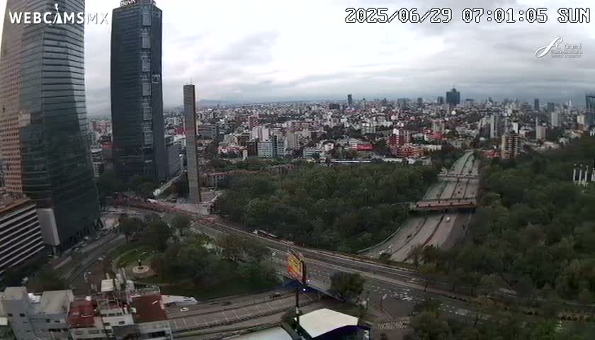 Ciudad de Mexico City - Miguel Hidalgo Castillo de Chapultepec Castle & Park Skylne Live Cam - Miguel Hidalgo, Ciudad de Mexico, Mexico 