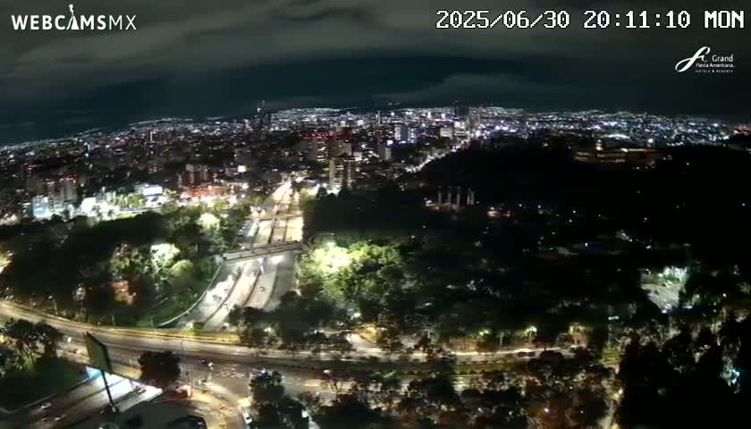 Ciudad de Mexico City - Miguel Hidalgo Castillo de Chapultepec Castle & Park Skylne Live Cam - Miguel Hidalgo, Ciudad de Mexico, Mexico 