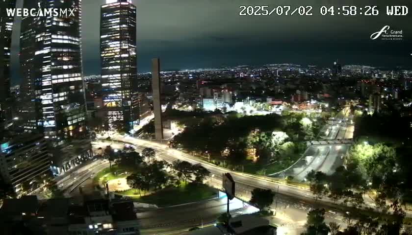 Ciudad de Mexico City - Miguel Hidalgo Castillo de Chapultepec Castle & Park Skylne Live Cam - Miguel Hidalgo, Ciudad de Mexico, Mexico 