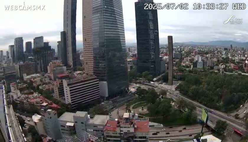Ciudad de Mexico City - Miguel Hidalgo Castillo de Chapultepec Castle & Park Skylne Live Cam - Miguel Hidalgo, Ciudad de Mexico, Mexico 