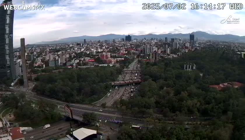 Ciudad de Mexico City - Miguel Hidalgo Castillo de Chapultepec Castle & Park Skylne Live Cam - Miguel Hidalgo, Ciudad de Mexico, Mexico 