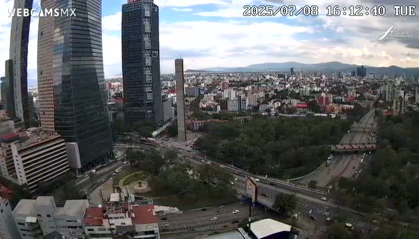 Ciudad de Mexico City - Miguel Hidalgo Castillo de Chapultepec Castle & Park Skylne Live Cam - Miguel Hidalgo, Ciudad de Mexico, Mexico 