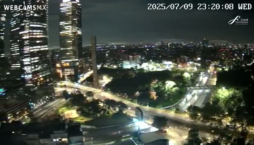 Ciudad de Mexico City - Miguel Hidalgo Castillo de Chapultepec Castle & Park Skylne Live Cam - Miguel Hidalgo, Ciudad de Mexico, Mexico 