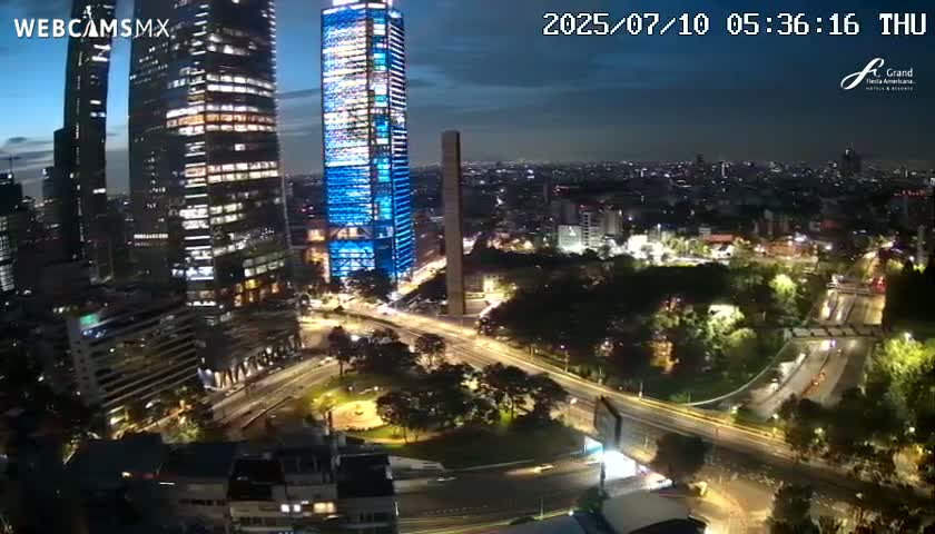 Ciudad de Mexico City - Miguel Hidalgo Castillo de Chapultepec Castle & Park Skylne Live Cam - Miguel Hidalgo, Ciudad de Mexico, Mexico 